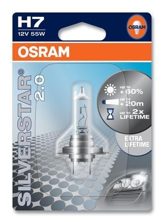 Ampoule OSRAM H7 SILVERSTAR 2.0 - 64210SV2-01B